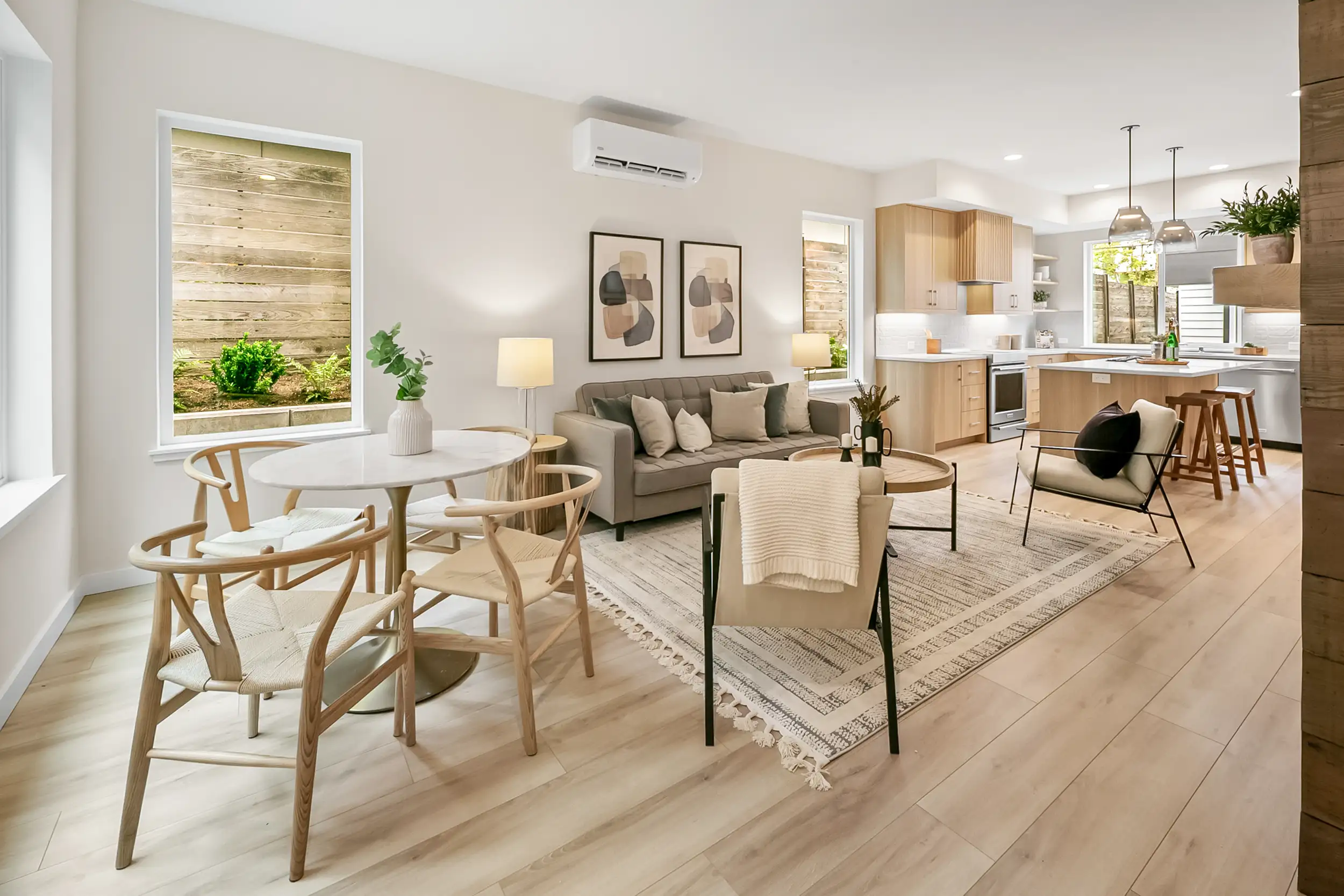 Dining and living room